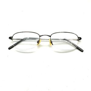 Flexon by Marchon 607 Men Eyeglasses Black Metal Half Rim 51-20-145 mm